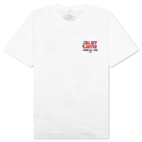Market x Hot Stuff Call My Lawyer S/S T-Shirt - White