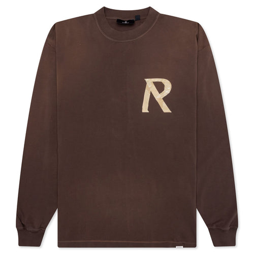 Masking Tape Initial L/S T-Shirt - Cedar