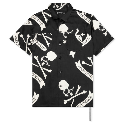 Silk Shirt - Tropical Black
