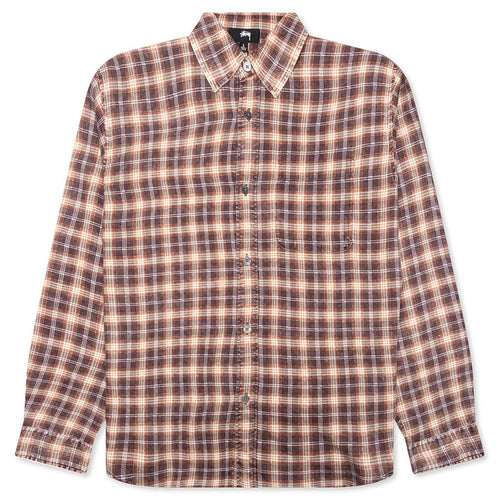 Matthew Plaid Shirt - Brick