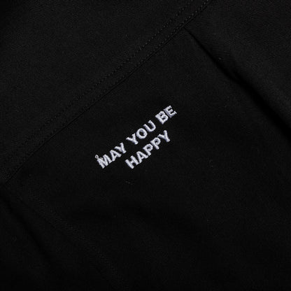 May You Be Safe Button Up - Black