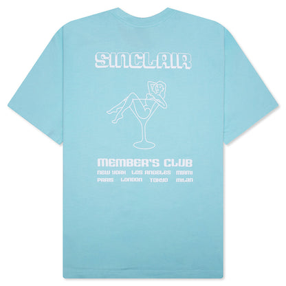 Members Club Tour Tee - Light Blue