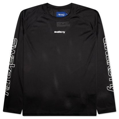 Mesh L/S Top - Black