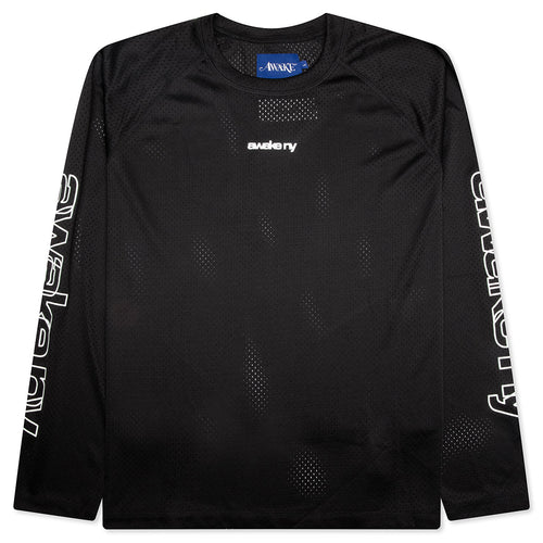 Mesh L/S Top - Black