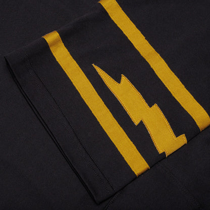 Monaco Football Jersey - Vintage Black/Yellow