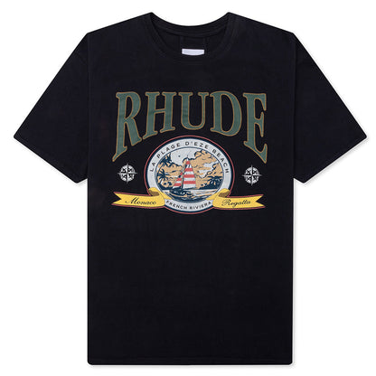 Monaco Regatta Tee - Vintage Black
