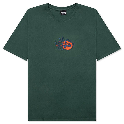 Mosaic Dragon Pigment Dyed Tee - Forest