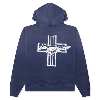 Mustang Cross Sweatshirt - Washed Navy