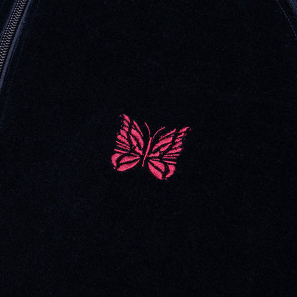 R.C. Velour Track Jacket - Navy