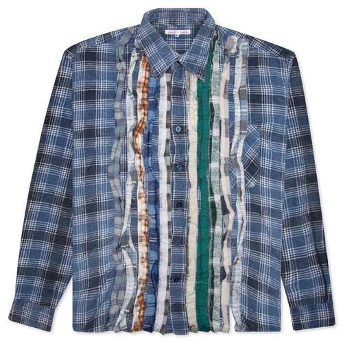 Ribbon Shirt - Blue/White