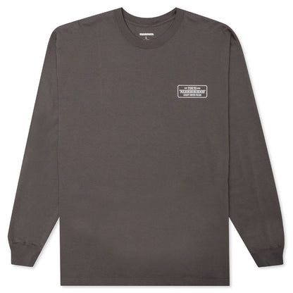 Bar & Shield L/S C-Tee - Grey