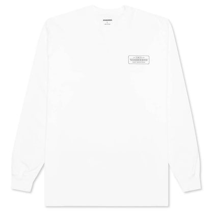 Bar & Shield L/S C-Tee - White