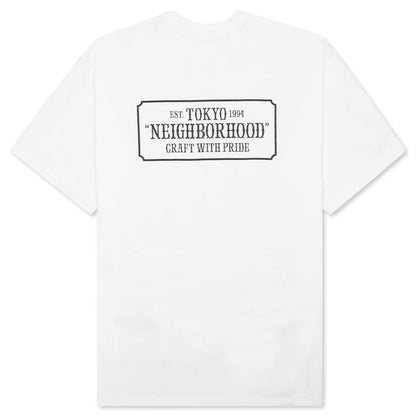 Bar & Shield S/S C-Tee - White