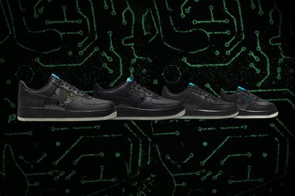 Air Force 1 (TD) - Black/Light Blue Fury