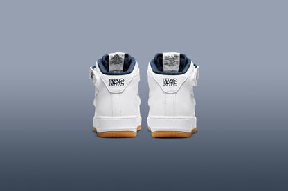 Air Force 1 Mid Jewel 'NYC'- White/Midnight Navy
