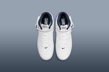 Air Force 1 Mid Jewel 'NYC'- White/Midnight Navy