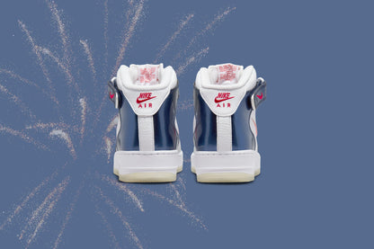 Air Force 1 Mid QS "Independence Day" - White/University Red/Midnight Navy