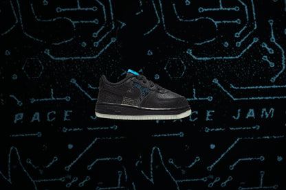 Air Force 1 (TD) - Black/Light Blue Fury