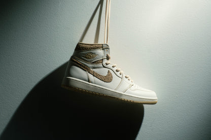 Air Jordan 1 Retro High OG Craft Vibrations of Naija - Sail/Pale Vanilla/Black