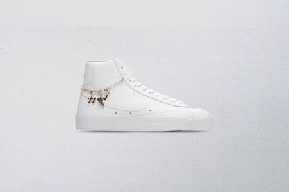 Women's Blazer Mid '77 LX - White/White/Metallic Gold