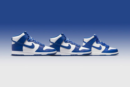 Dunk High (GS) - White/Game Royal