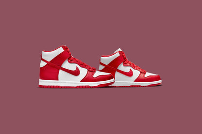 Dunk High (PS) - White/University Red