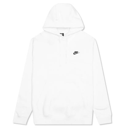 Sportswear Club Fleece Pullover Hoodie - White/Black