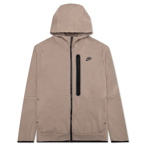 Sportswear Tech Fleece Washed Full-Zip Hoodie - Taupe Haze/Black