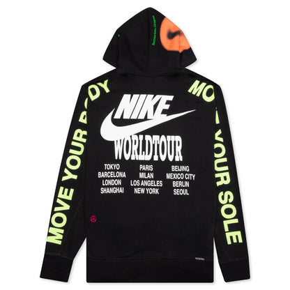 Sportswear World Tour Pullover French Terry Hoodie - Black