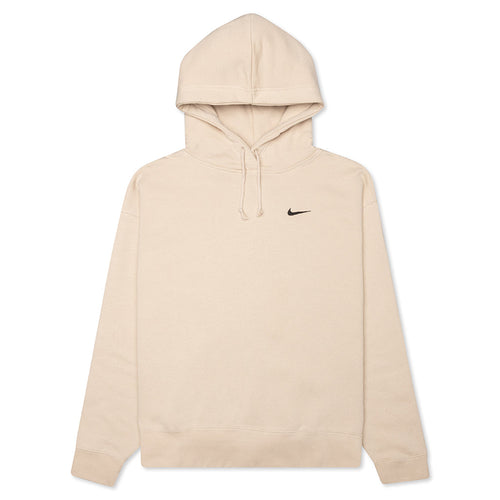 Women's Sportswear Fleece Hoodie - Oatmeal/Black