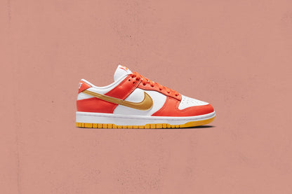 Women's Dunk Low - Orange/Metallic Gold