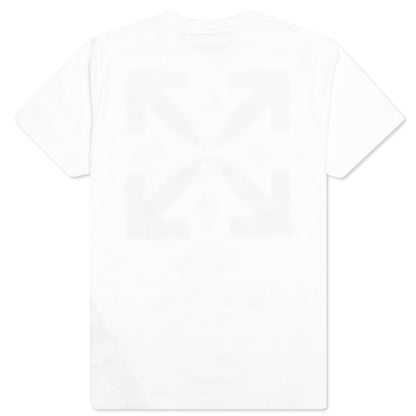 Blurred Caravag S/S Slim Tee - White/White
