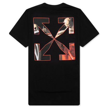 Caravaggio S/S Slim Tee - Black/Red
