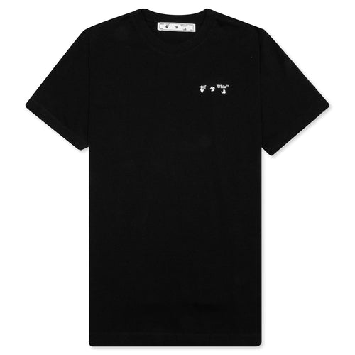 OW Logo S/S Slim Tee - Black/White