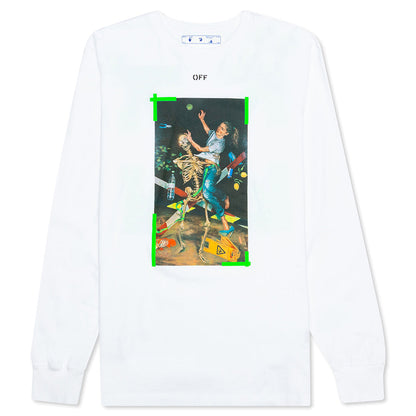Pascal Print L/S Tee - White/Green