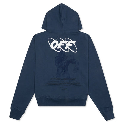 Mirko First Over Hoodie - Dark Blue/White