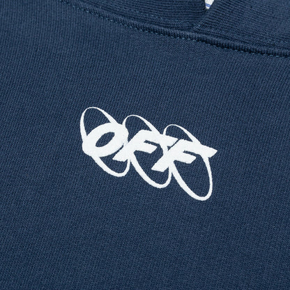 Mirko First Over Hoodie - Dark Blue/White