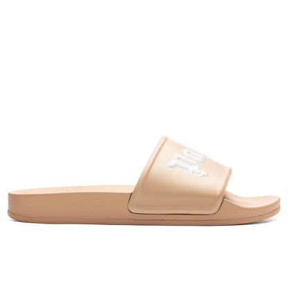 Pool Slider - Brown/White