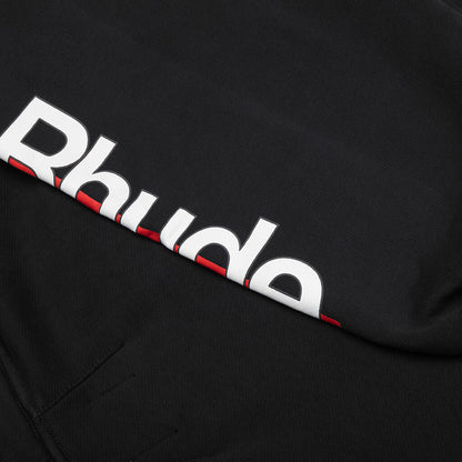 Petrol Patch Hoodie - Vintage Black