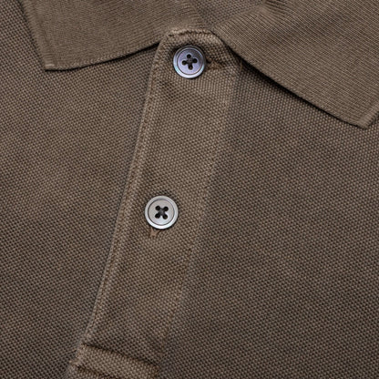 Pigment Dyed Pique Polo - Taupe