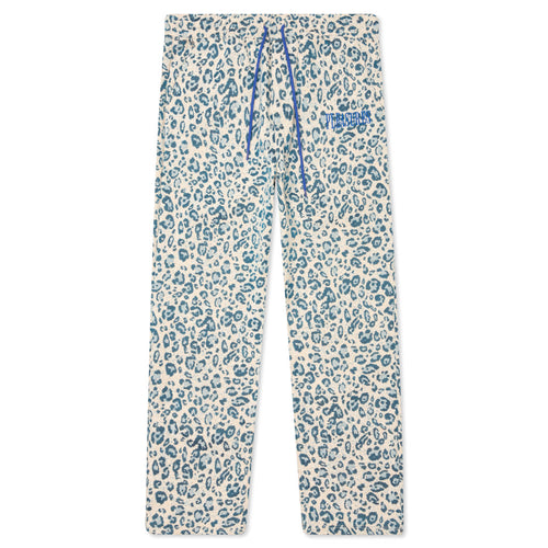 Eclipse Cheetah Beach Pant - Cream/Blue