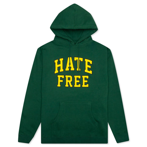 Hate Free Hoodie - Forest Green
