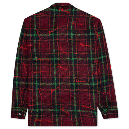 Nocturnal Woven Work Jacket - Dark Red