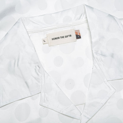 Polka Dot Camp Shirt - White