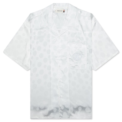 Polka Dot Camp Shirt - White