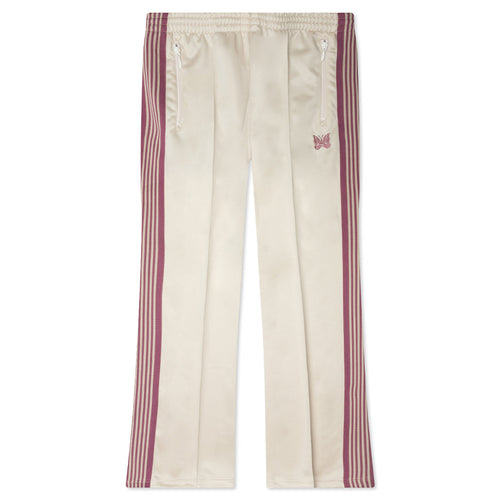 Poly Smooth Boot-Cut Track Pant - Ivory