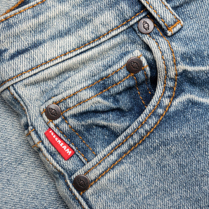 Kids Pow Jean Shorts - Blue Chocolate