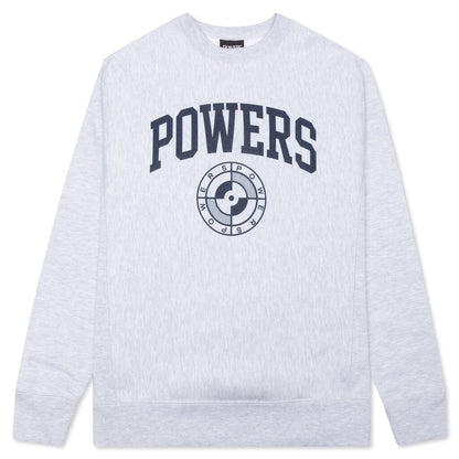 College Arch Crewneck - Heather Grey