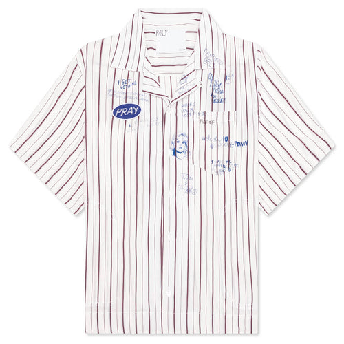Praying Silk Mechanic Shirt - Cream