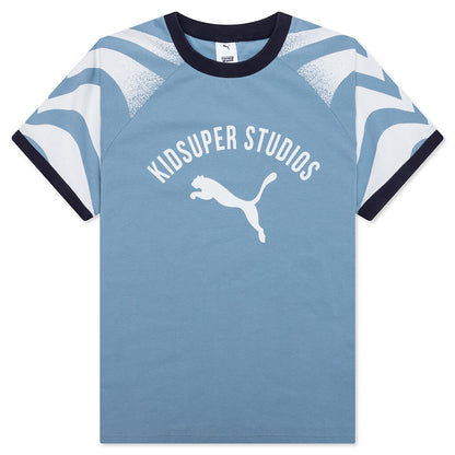 Puma x KidSuper Ringer Tee - Cool Blue